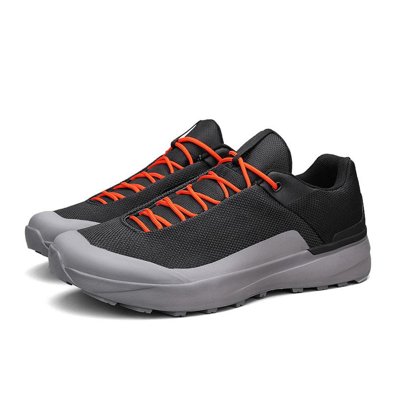 KP Embroidered Pure Flat for Outdoor Off-road Men's Breathable Mesh Shoes Non-slip and Wear-resistant Mountaineering Sports Shoes
