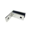 Marine Grade Railing Wall to Glass Clamp, Stainless Steel 316 Glass Bracket, Satin Finish Railing Glass Clamp Bracket for Fence