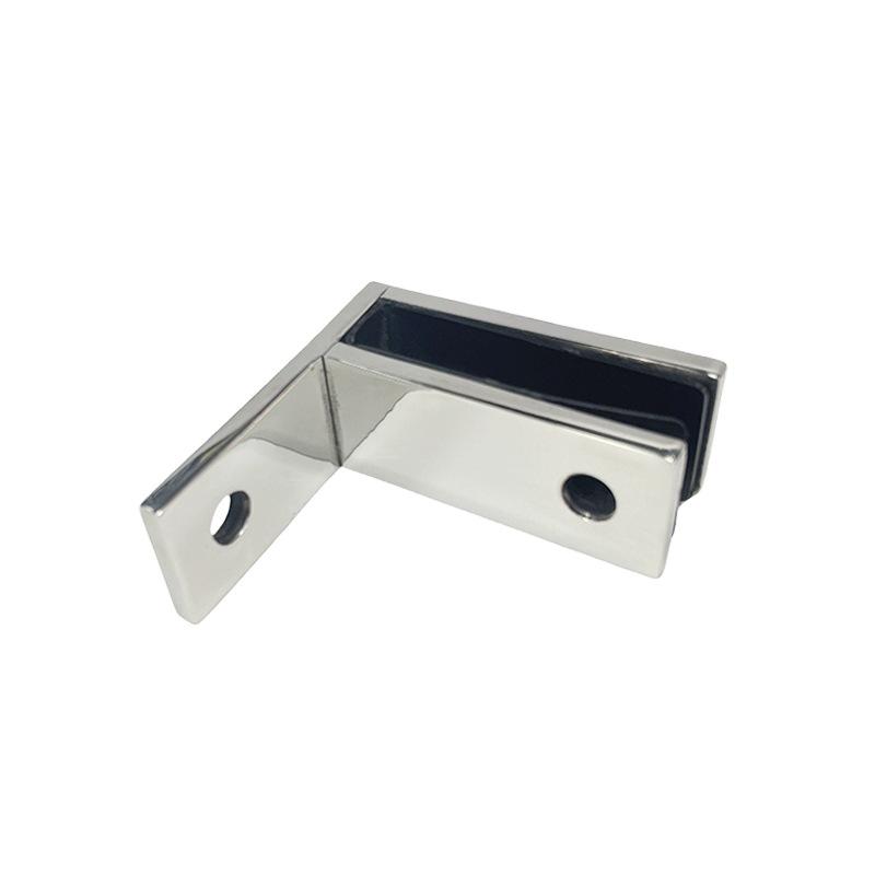 Marine Grade Railing Wall to Glass Clamp, Stainless Steel 316 Glass Bracket, Satin Finish Railing Glass Clamp Bracket for Fence