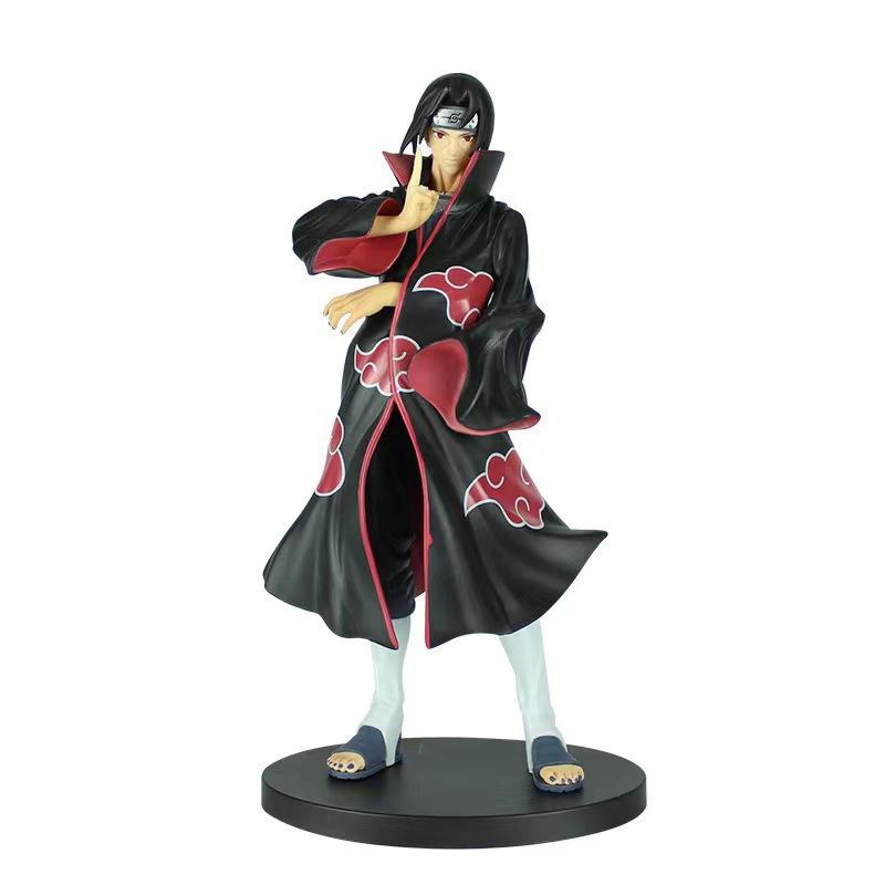 Naruto Shippuden Akatsuki Luna Infinita Uchiha Itachi Figura de Anime Modelo Modelo Hecho a Mano Adorno Regalos de Cumpleaños para Niños