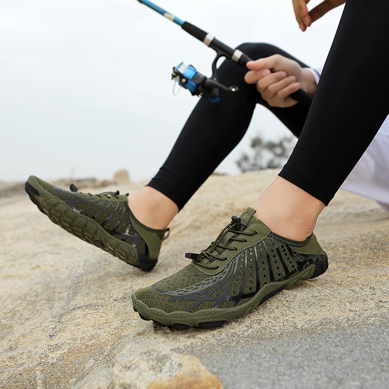 Quick Dry Aqua Shoes Men Women Non-slip Beach Wading Sneakers Breathable Soft Water Sports Footwear for Surfing Swimming