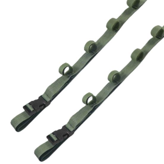 1 Pair Car Fishing Rod Holder 7 Loop Adjustable Heavy Duty Auto Vehicle SUV Truck Wagons Fishing Pole Rack Carrier Belt Storage Fixing Organizer Strap