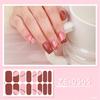 Nails Art Sticker with Nail File Waterproof Gels Nail Strips Nail Polish Sticker Nail Wraps Nails Art Decoration for Girl