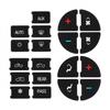 AC Dash Button Repair Kit Decal Stickers 19pcs For 2007-2010 Saturn Outlook