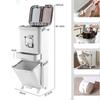 Kitchen Pedal Trash Bin Food Trash Can Plastic Litter Bins Large Capacity Garbage Cans Luxury Rubbish Bin Kitchens Accessories