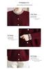 Elegant Knitted Cardigan for Middle-Aged Women (Ages 40-60), Stylish Long-Sleeve Sweater