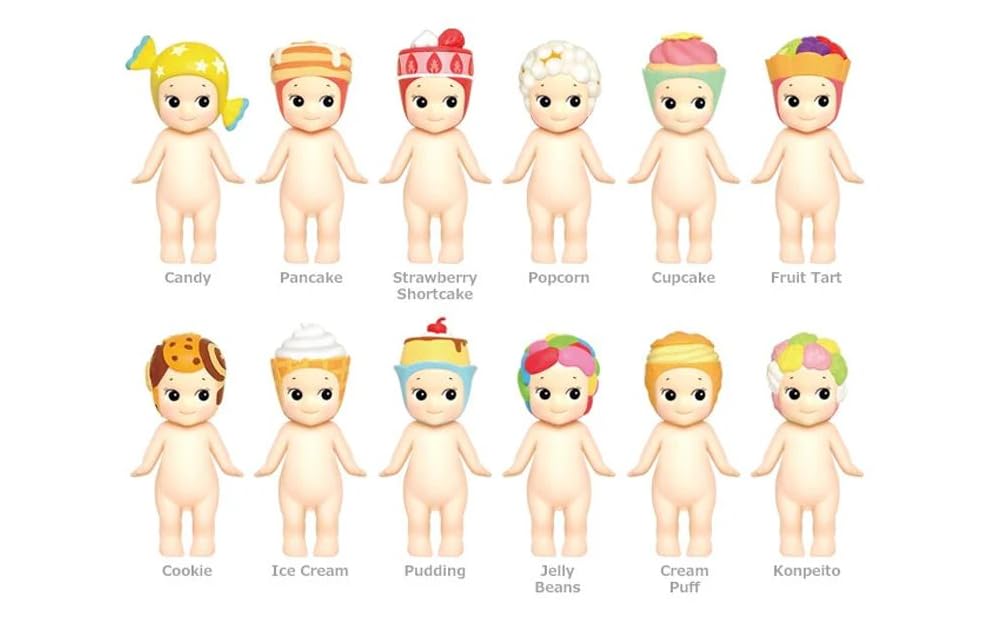 Sony Angel Sweets Set Original Mini Figures 1 Sealed Blind SAS65379 10-Piece - / Box, Multicolor,