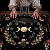 Tree of Life Tarot Card Tablecloth Divination Altar Cloth Tarot Mat Board Game Card Pad Home Decor Spiritual Oracle Card Pad