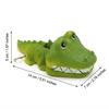 Resin Crocodile Ornament for Home Office Aquarium Decoration with Oxygen Pump Connection