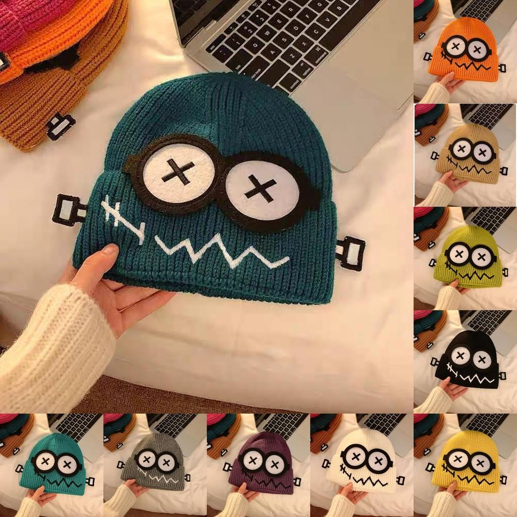 Adorable Cartoon Knit Beanie Hat For Women Warm Ear Protection Winter Headwear