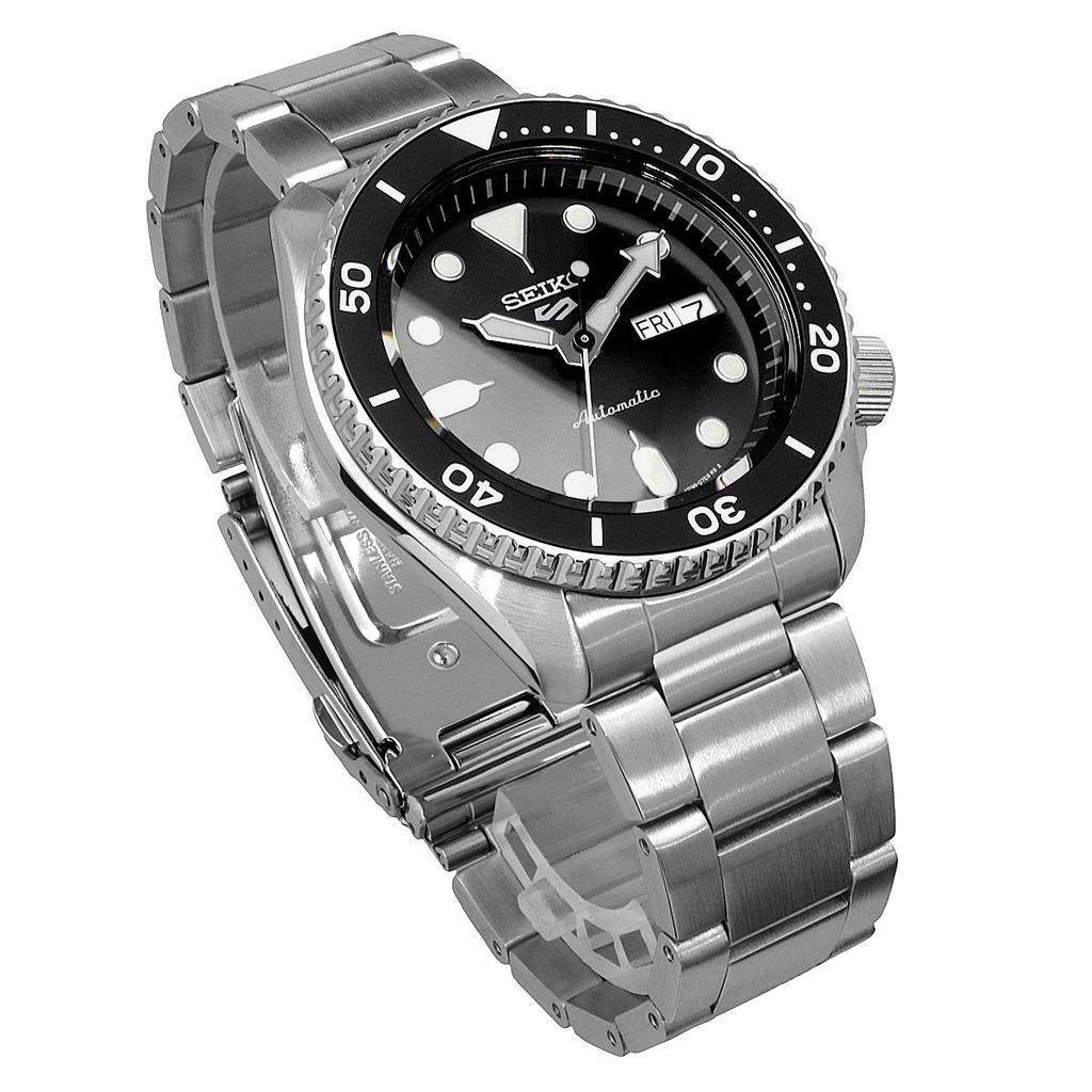 Seiko 5 Sports SKX Sports Style Automatic Mechanical Limited Seiko Five Black Watch, Edition, Men's, Sports, SRPD55