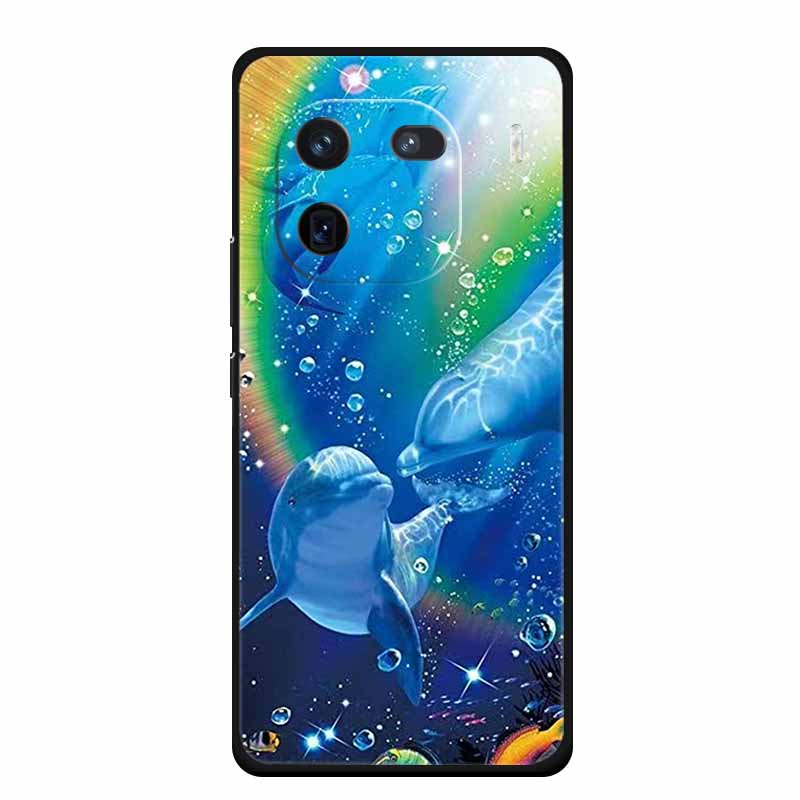 Phone Case For Vivo iQOO 12 Case iQOO12 Pro Funda Black Silicone Soft Back Cover Coque For Vivo iQOO 12 Pro Case 6.78" Capas Bag