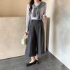 2026 Spring/Summer Wide-Leg Cropped Pants: Versatile, Fashionable, Simple Eight-Point Suit Pants