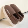 Fashion Waterproof cotton slippers for men anti slip for suitable for home  thick soled cotton slippers for women zapatillas de mujer