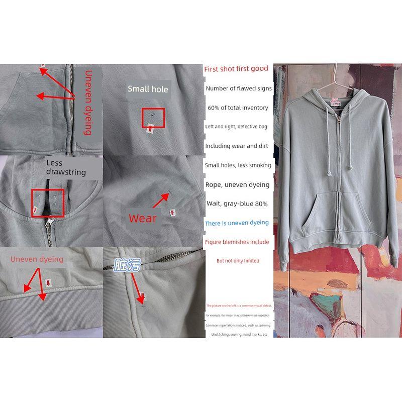 Foreign Trade Original Order Lim * E Women's Washed Old Sports Leisure Hoodie Hoodie Multi-Color 9083-401 1675