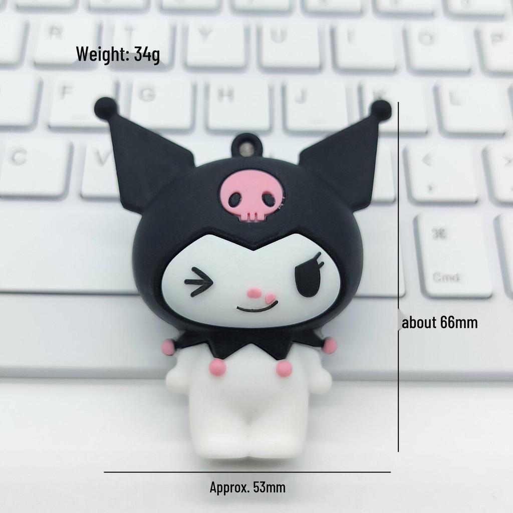 Cartoon KT Cat Keychain: Soft PVC Rubber Sanrio Bag Pendant DIY Accessory