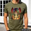 DD Tiamat Fire Breath Battle Scene Art Print TShirt Unisexs Epic Fantasy Gaming Short Sleeve DUNGEONS DRAGONS Series tee Tops