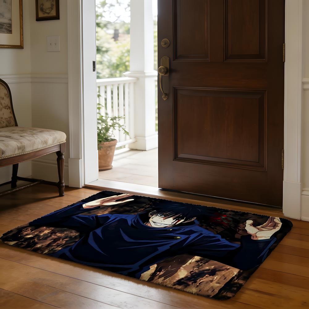 MMegumi Fushiguro Floor Mat Soft Flannel Absorbent Mat Non-Slip Rug Home Bedroom Bathroom