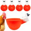8Pcs Plastic Automatic Chicken Drinker Bowl Duck Drinking Cup Chicken Goose Feeder Poultry Bowls and Drinkers Cups Water Tools