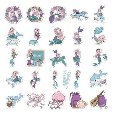 50Pcs Meerjungfrau Ozean Tier Fisch Graffiti Aufkleber für Notebook Motorrad