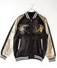 [WESTSEA] Japanese Embroidered Sukajan Jacket, Satin Souvenir Bomber Blouson for Men & Women, Japan Map Dragon & Tiger, JP Size LL