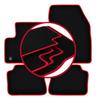 Velour Floor Mats with Red Edge For: Opel Mokka-E Crossover (2020-)