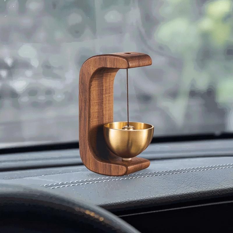 1Pcs Door Opening Reminder Bell Wooden Dopamine Doorbell Suction Type Entrance Wind Chime Housewarming Gift