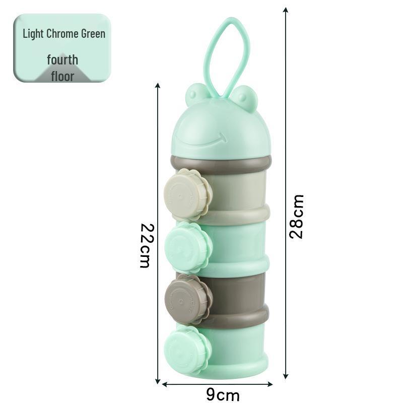 Portable Baby Formula and Snack Storage Container, Large Capacity Portioning Box for Infants