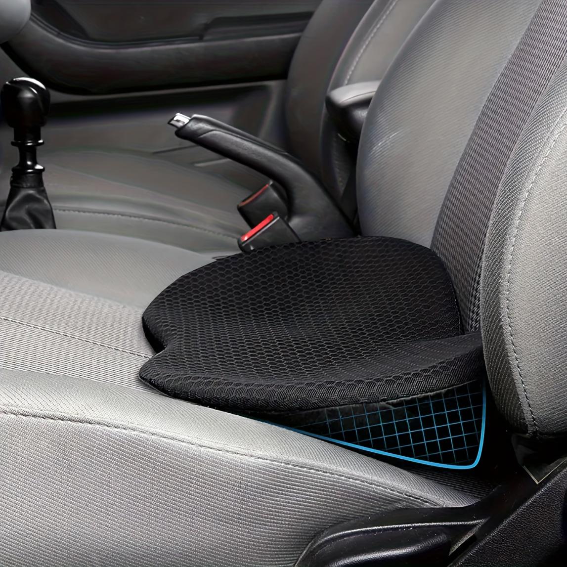 

2pcs 1 piece memory foam car cushion, relieves fatigue, driver s seat cushion - essential for road trips чёрный