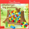 Childrens Squirrel Push Wooden Stacking Game With Interactive Thinking For Parent Child Play