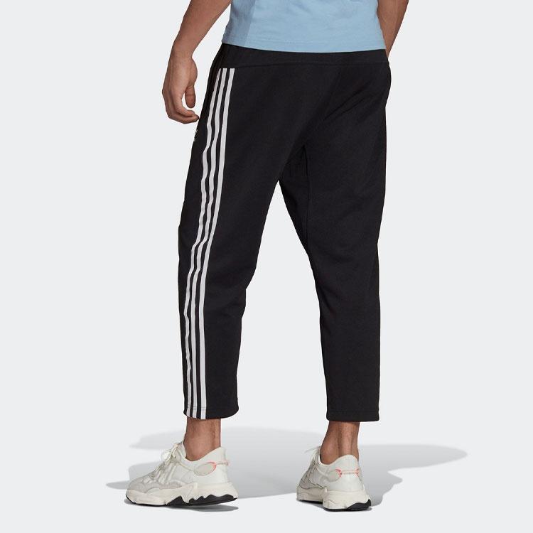 Men's adidas originals Athleisure Casual Sports Loose Running Long Pants/Trousers Black H09121