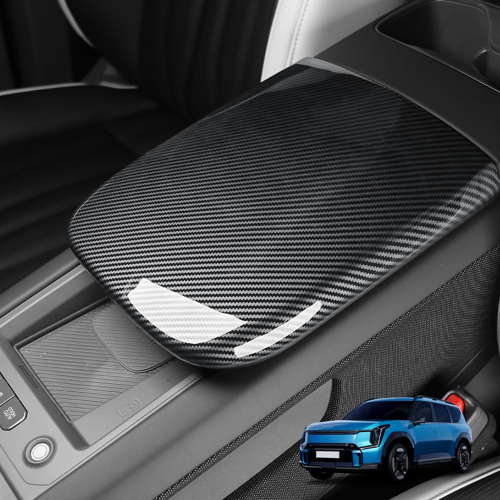 For KIA EV9 2024 2025 LHD RHD ABS Material Armrest Storage Panel Cover Trim Interior Center Console Decor Auto Car Accessories