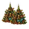 1/2/3Pcs Christmas Pendant Sea Turtle Shape Acrylic Bright Color Hanging Ornament with Lanyard Holiday Decor