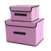 Large Foldable Non-Woven Fabric Storage Organizer Box for Toys and Clothes