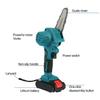 4-Inches  24V Cordless Electric Chain Saw Protable Chainsaw W/ 1 or 2Pcs Batteries For Tree Branch Wood Cutting