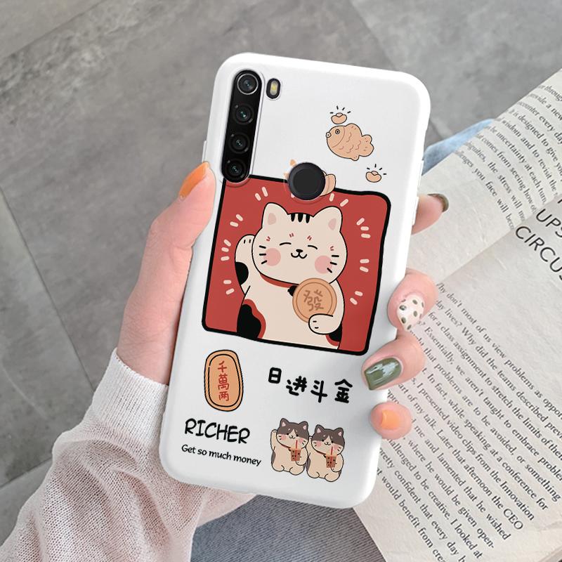 For Redmi Note 8 Pro 8T Back Cover Protective Case Soft Silicone Cute Cartoon Cat Frog Funda Phone Case For Xiaomi Redmi Note 8