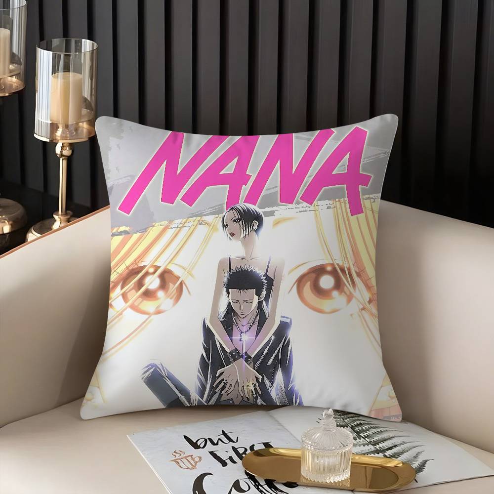 Arrival N-Nana Anime Pillow Case Home Dorm Chair Back Short Plush Double-Sided Printing Office Nap Time Cushion Cover