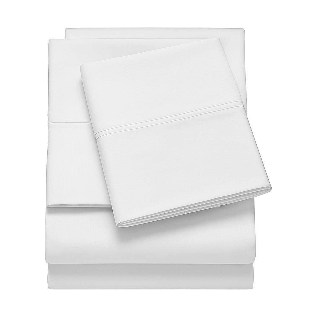 

100% Cotton Bed Sheet - King Size King белый