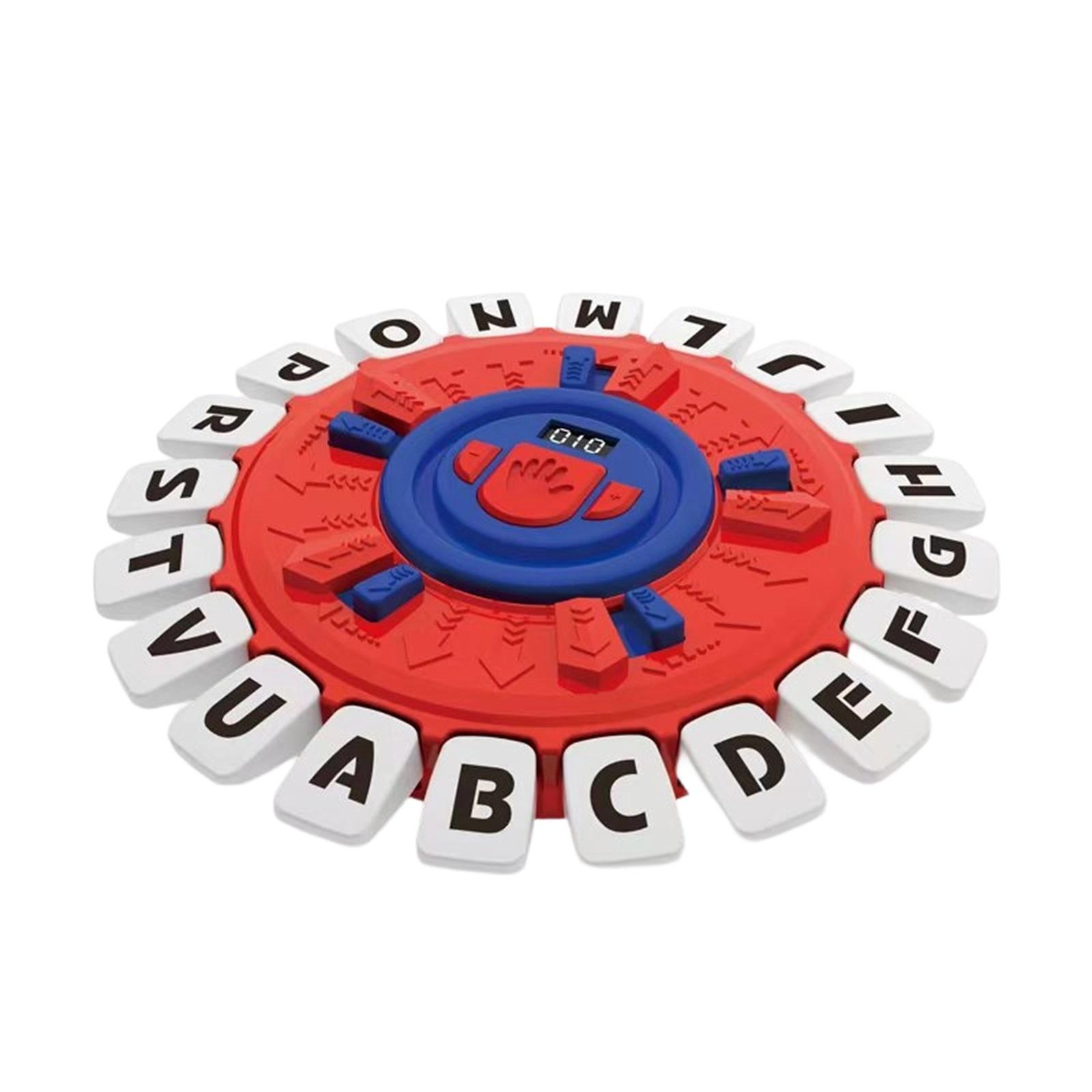 English Alphabet Game Turntable Puzzle Board Game Parent-child Interaction Crazy Word Game Toys one size