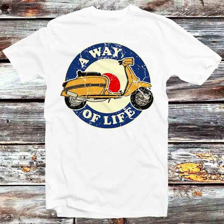 Scooter A Way Of Life MOD Moped Motorcycle Biker T Shirt B1056