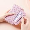 Women's Medium-Length Wallet with Button and Zipper - European & American Style