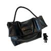 [xppe] Women's Crossbody Tote Bag, Large Capacity, 2-Way, PU Leather, A4 Size, Soft Two-Tone Design, Interior Pocket, Large, Shoulder Bag,