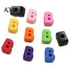 Craft Beads Set 10Pcs DIY Acrylic Bubble Letter Beads, Colorful Large Alphabet for Jewelry Making Crafts Making, Spacer Keychain Bag Charm Custom Word