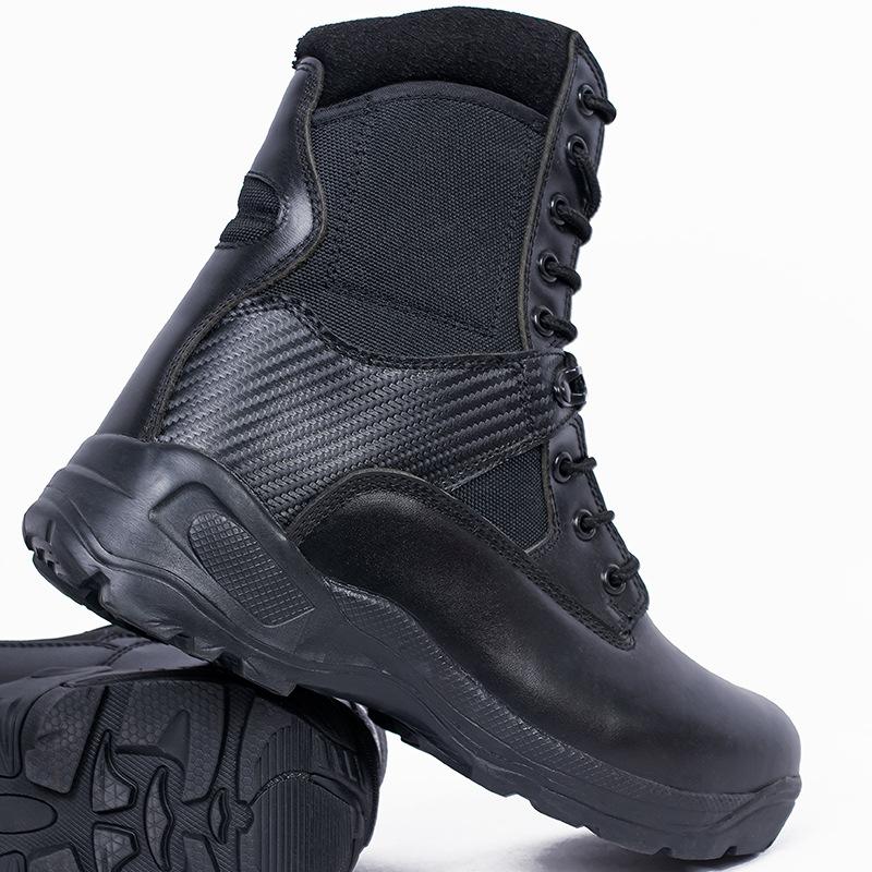 High Top Boots Black Outdoor Integrated Desert Hiking Mountaineering Shoes