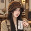Women S Korean Style Wide Brim Foldable Warm Bucket Hat