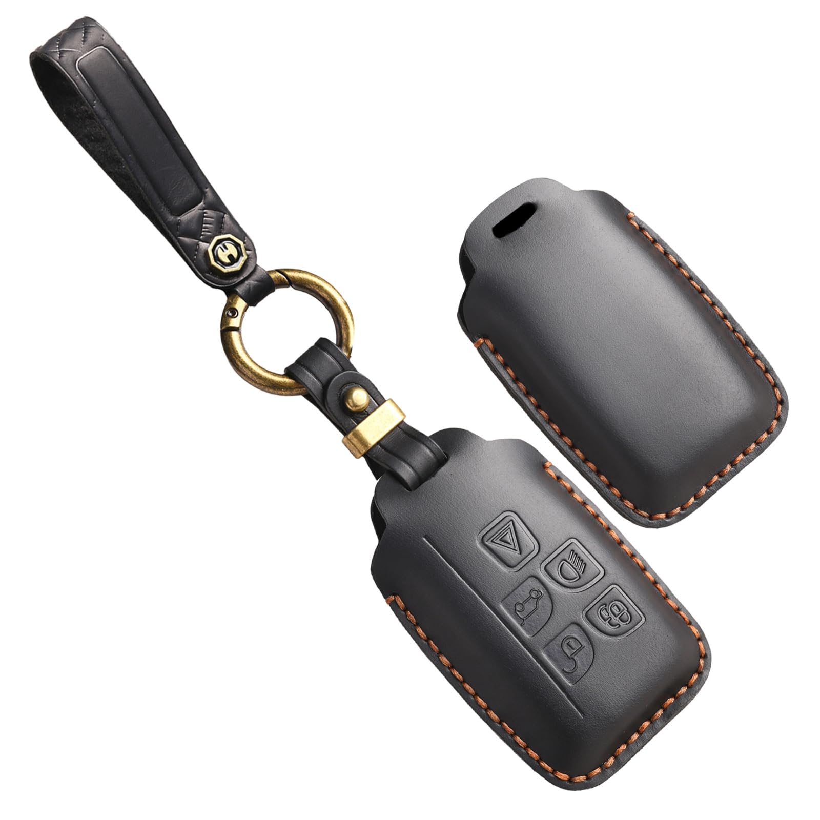 

[TECART] Range Rover Key Case, Land Rover LR2 Jaguar xj xjl Key Cover, Key