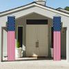 Vertical Set with Star and Stripe Pattern for Outdoor and Indoor Wall Hanging Decoration 2 Durable Fabric Material for Events and Celebrations