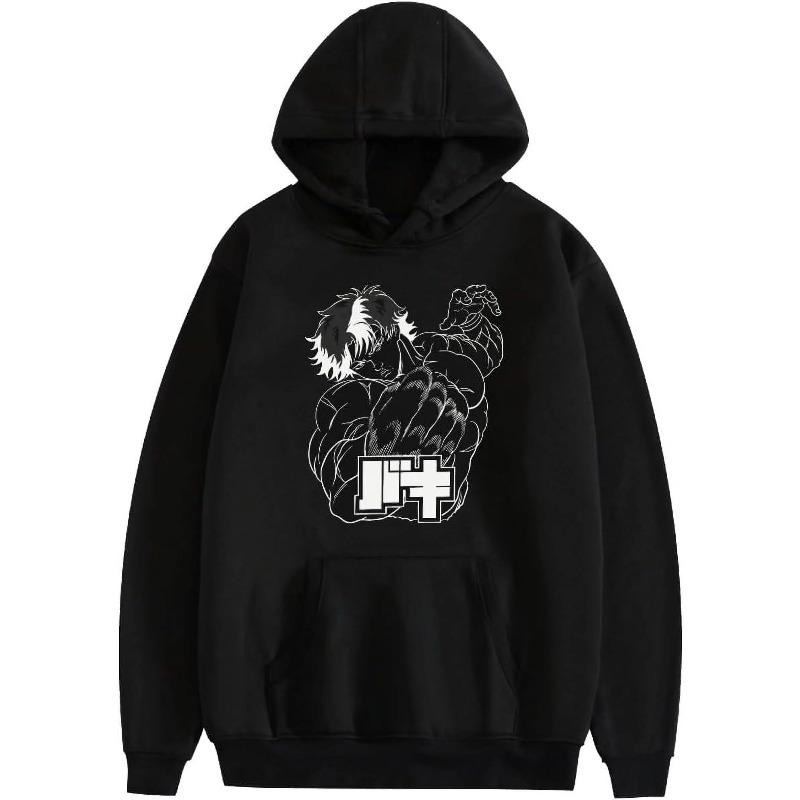 Anime Baki Hanma Yujiro Autumn Winter Fashion Hoodie 3D Japanese Cosplay Sweatshirts Pullover Hooded Sweater for Adult Men Women