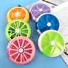 Seven Grid Rotating Convenient Plastic Medicine Box Sealed Packaging Box Household Medicine Storage Box