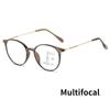 Fashion Trend Multifocal Reading Glasses Vintage Women Men Near Far Sight Eyeglasses Optical Bifocal Hyperopia Glasses 0 To +4.0